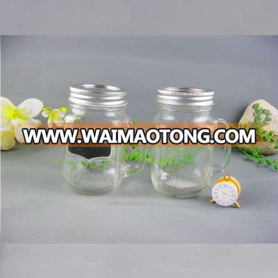 480ml wholesale mason jars with handle and metal lid