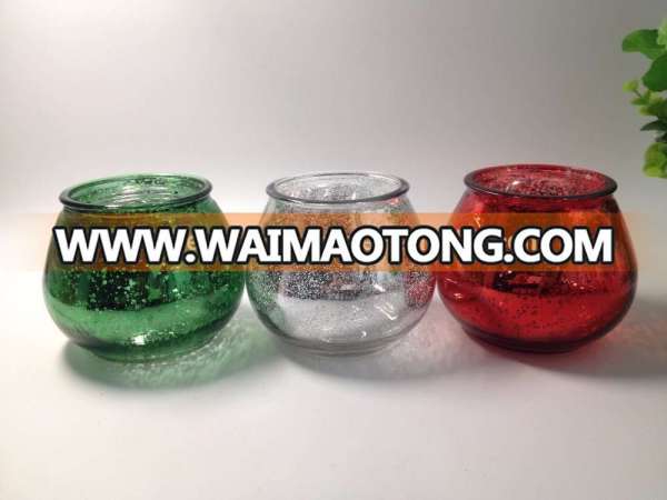 Colored mercury glass votive wholesale and new products silver votive for candle making